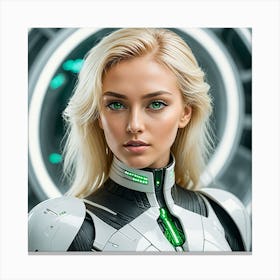 Futuristic Woman 30 Canvas Print