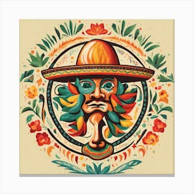 Mexican Head Canvas Print