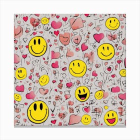 Smiley Faces Canvas Print