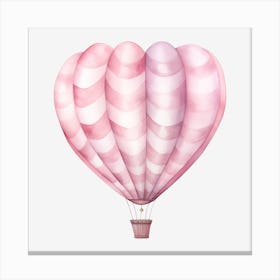 Pink Hot Air Balloon 4 Canvas Print