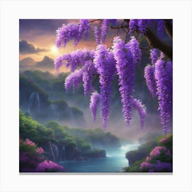 Wisteria Flower Canvas Print