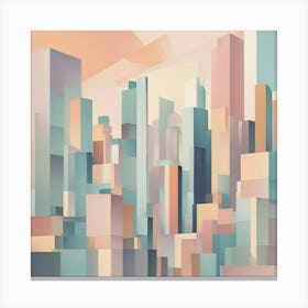 Abstract Cityscape 47 Canvas Print