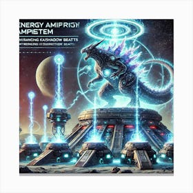 Energy Amplification Kaiju Abilities Converted Canvas Print