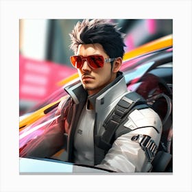 Overwatch Character 5 Canvas Print