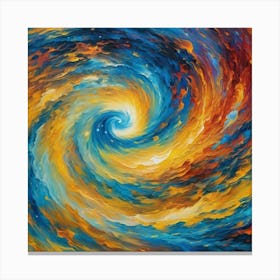 Spiral Painting Canvas Print