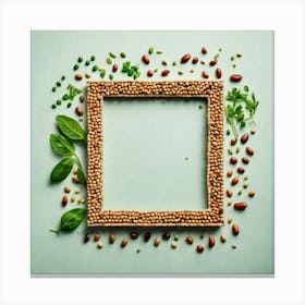 Frame Of Beans Canvas Print