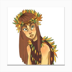 Autumn Elf No Background Canvas Print