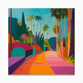 Abstract Park Collection Balboa Park San Diego 4 Canvas Print