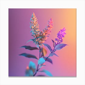 Iridescent Flowers Canvas Print