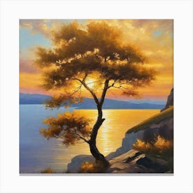 Sunset Tree 6 Canvas Print