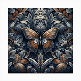 Butterfly in Amber & Steel Canvas Print
