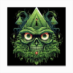 Skull Of The Gods Canvas Print