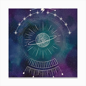 Galaxy Ball Art Print Canvas Print