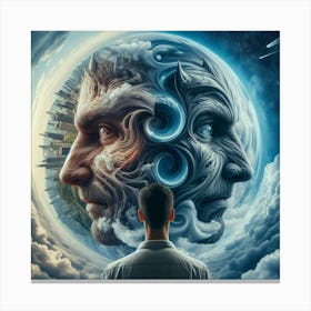 Man In The Sky Canvas Print