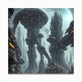 Alien Metropolis 495d3 Canvas Print