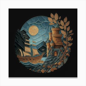 Castle In The Sky 5 Canvas Print