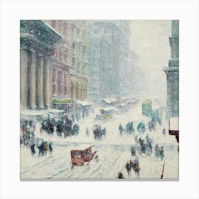 New York City Street Scene 1 Canvas Print