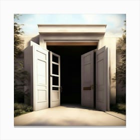 Doorway Stock Videos & Royalty-Free Footage Canvas Print