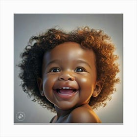 Afro Baby 1 Canvas Print