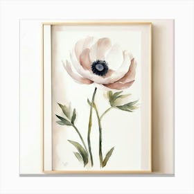 Illustration of delicate flowers on a white background 2 Canvas Print