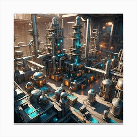 Industrial City Canvas Print