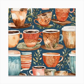 Coffee Cups 1 Canvas Print