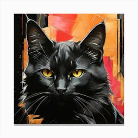 Black Cat Canvas Print