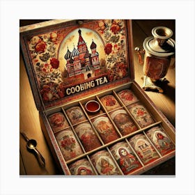 Inside Box Russian Product Packaging Canvas Print