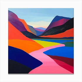 Colourful Abstract Cairngorms National Park Scotland 2 Canvas Print