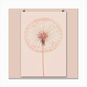 Default Blush Dandelion Art Print 0 Canvas Print