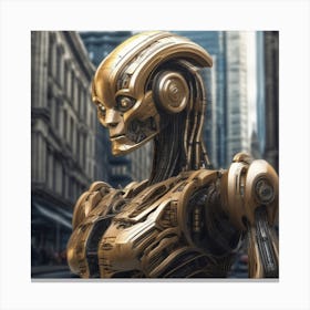 Futuristic Robot 44 Canvas Print