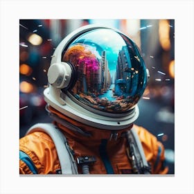 Astronaut In Space 2 Canvas Print