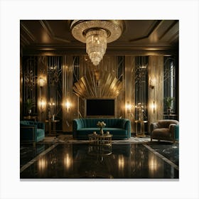 Deco Living Room 6 Canvas Print