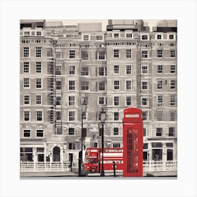 London Red Telephone Box Canvas Print