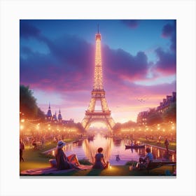 Eifel tower Canvas Print