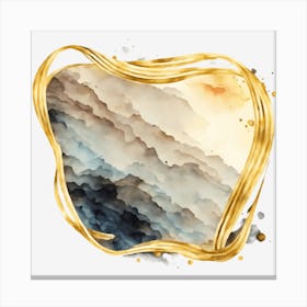 Abstract Watercolor Painting Canvas Print