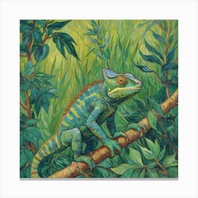 A Chameleon’s Life in the Wild Canvas Print