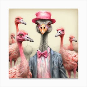 Flamingos 10 Canvas Print