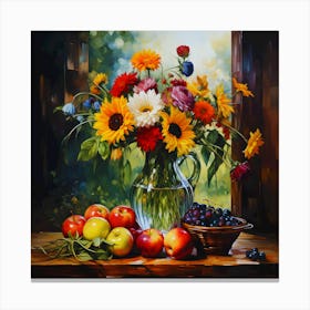 Harvest Blooms Canvas Print