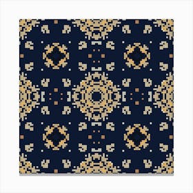 Pixel Pattern Canvas Print