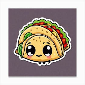 Cute Taco Canvas Print