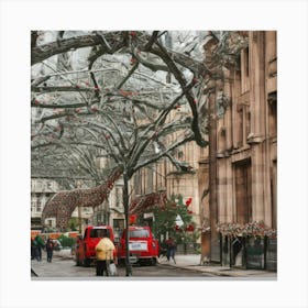 Christmas Tree In Sydney Canvas Print