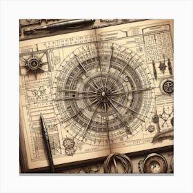 Wheel of the year Canvas Print