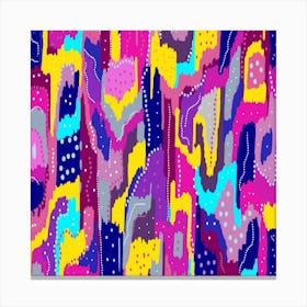 Abstract Art Multi Color Canvas Print
