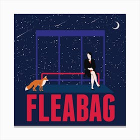 Fleabag Scene Square Canvas Print