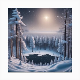 Winter Landscape 22 Canvas Print