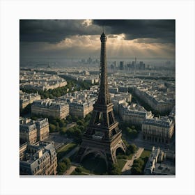 Dark and Moody Paris 1 Canvas Print