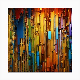 Overlapping colors2 Canvas Print