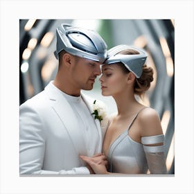 Futuristic Couple 140 Canvas Print