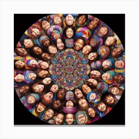 Circle Of People Canvas Print